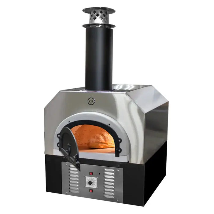 Chicago Brick Oven 750 Hybrid Dual Fuel Countertop Pizza Oven w/Skirt: CBO-O-CT-750-HYB-SKT