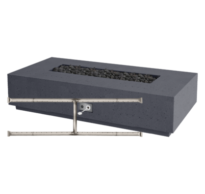 Firegear Sanctuary 1 56-inch GFRC Fire Table - Stainless Steel Burner