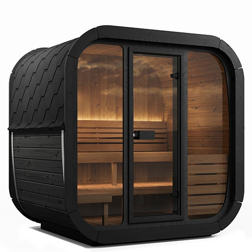 SaunaLife 4 Person Outdoor Cube Sauna Model CL5G