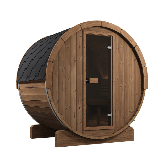 SaunaLife E6 Ergo Series Outdoor Barrel Sauna Kit