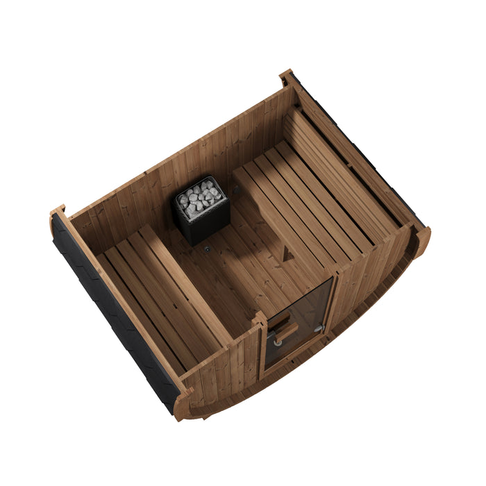 SaunaLife E6 Ergo Series Outdoor Barrel Sauna Kit