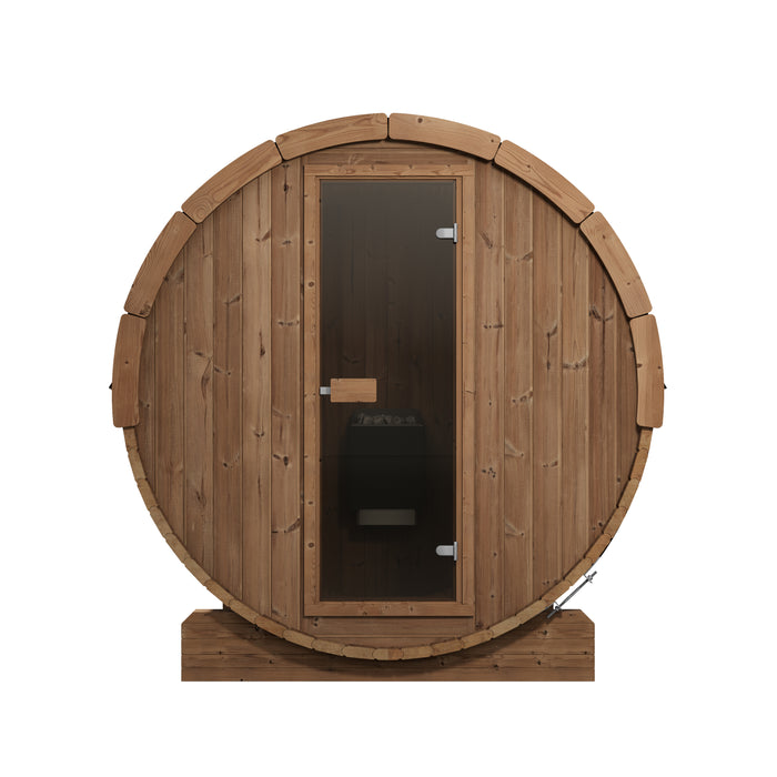 SaunaLife E7 Ergo Series Outdoor Barrel Sauna Kit
