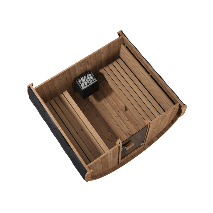 SaunaLife E7 Ergo Series Outdoor Barrel Sauna Kit