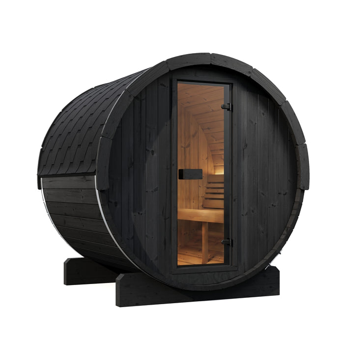 SaunaLife E7 Ergo Series Outdoor Barrel Sauna Kit