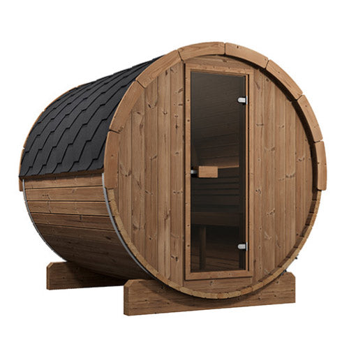 SaunaLife E8 Ergo Series Outdoor Barrel Sauna Kit