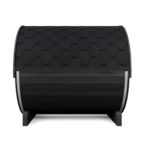 SaunaLife E8W Ergo Series Outdoor Barrel Sauna Kit with Rear Window