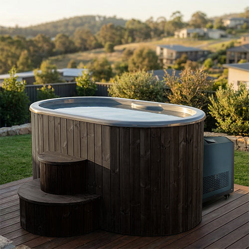 SaunaLife S2 2-Person Immersion Tub with Water Chiller/Heater Combo