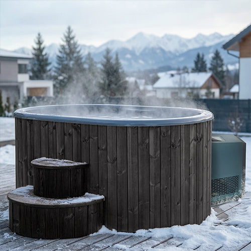 SaunaLife S2 2-Person Immersion Tub with Water Chiller/Heater Combo