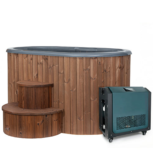 SaunaLife S2 2-Person Immersion Tub with Water Chiller/Heater Combo