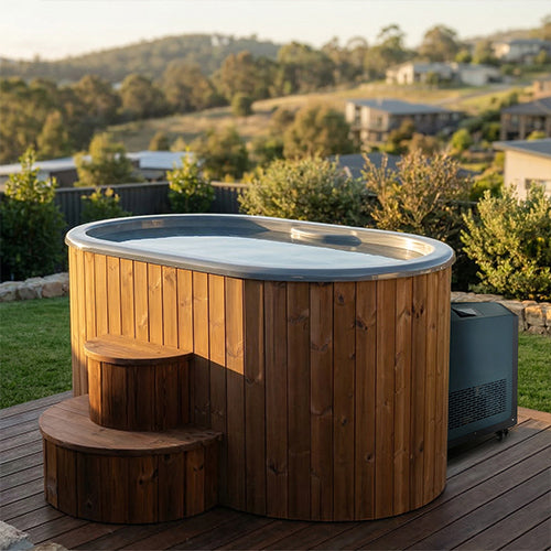 SaunaLife S2 2-Person Immersion Tub with Water Chiller/Heater Combo