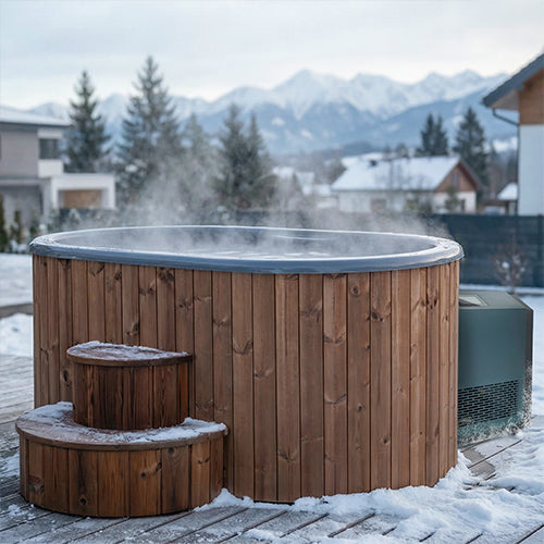 SaunaLife S2 2-Person Immersion Tub with Water Chiller/Heater Combo