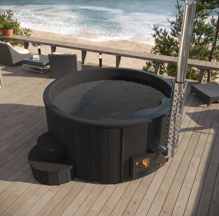 SaunaLife S4  6-Person Wood-Burning Hot Tub
