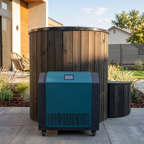 SaunaLife S1 1-Person Immersion Tub with Water Chiller/Heater Combo