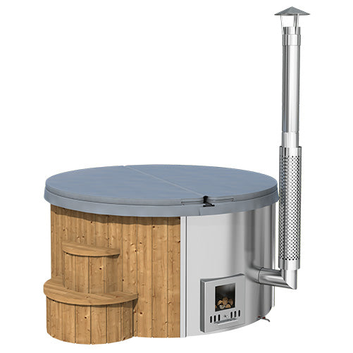 SaunaLife S4  6-Person Wood-Burning Hot Tub