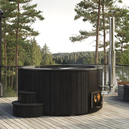 SaunaLife S6  7-Person Wood-Burning Hot Tub