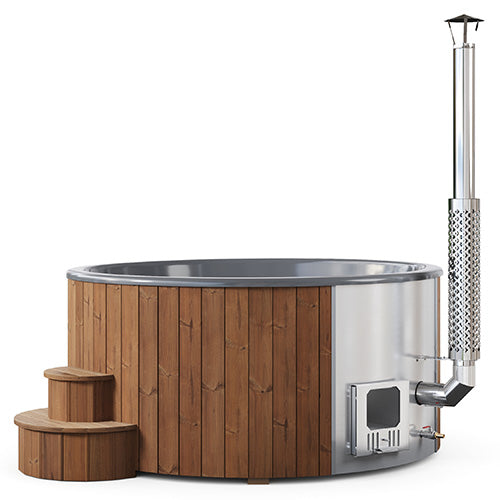 SaunaLife S6  7-Person Wood-Burning Hot Tub