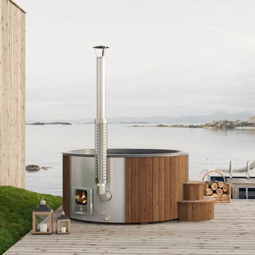 SaunaLife S6  7-Person Wood-Burning Hot Tub