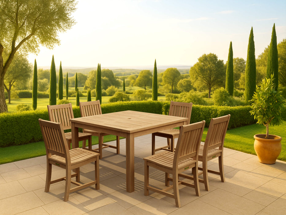 Anderson Teak Windsor Rialto 7-Pieces Dining Table Set : Set-106A
