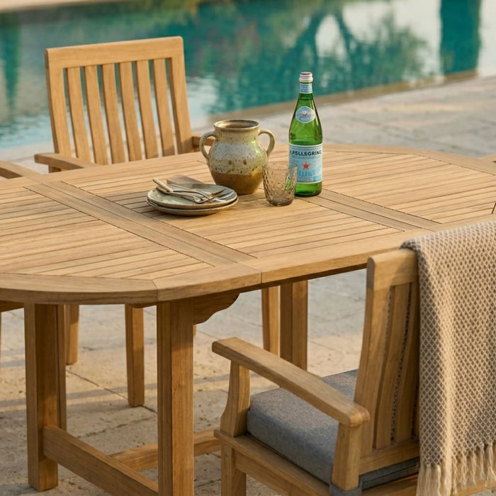 Anderson Teak Bahama Brianna 7-Pieces Extension Dining Set : Set-119A