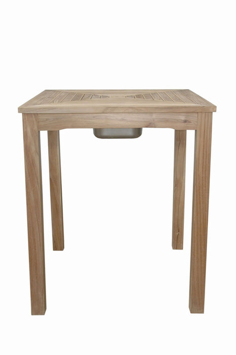Anderson Teak Chatsworth Ice Chiller Bar Table : TB-3636BT