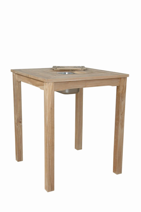 Anderson Teak Chatsworth Ice Chiller Bar Table : TB-3636BT