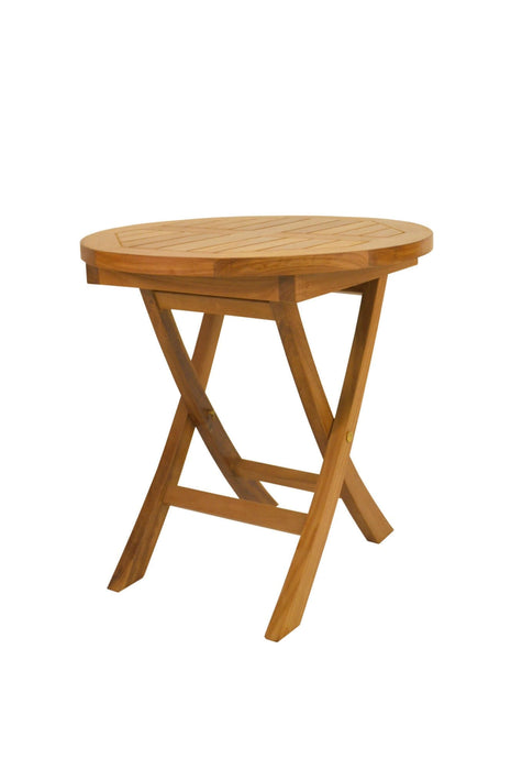 Anderson Teak Bahama 20" Mini Side Round Folding Table : TBF-020R