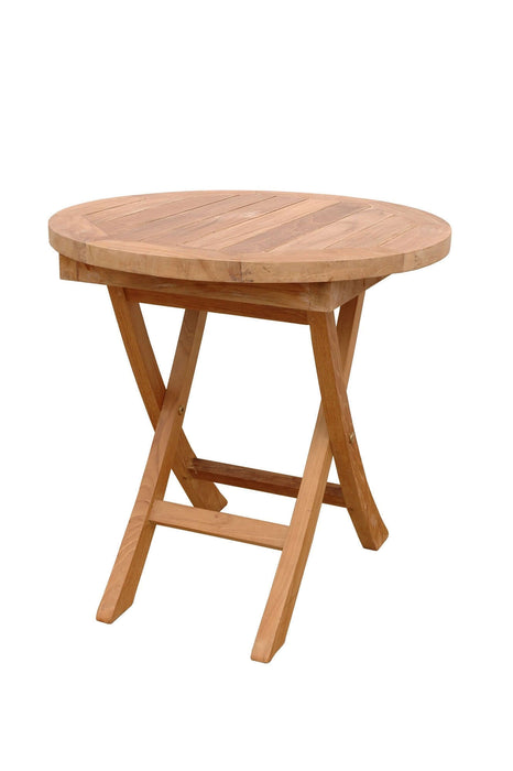 Anderson Teak Bahama 20" Mini Side Round Folding Table : TBF-020R