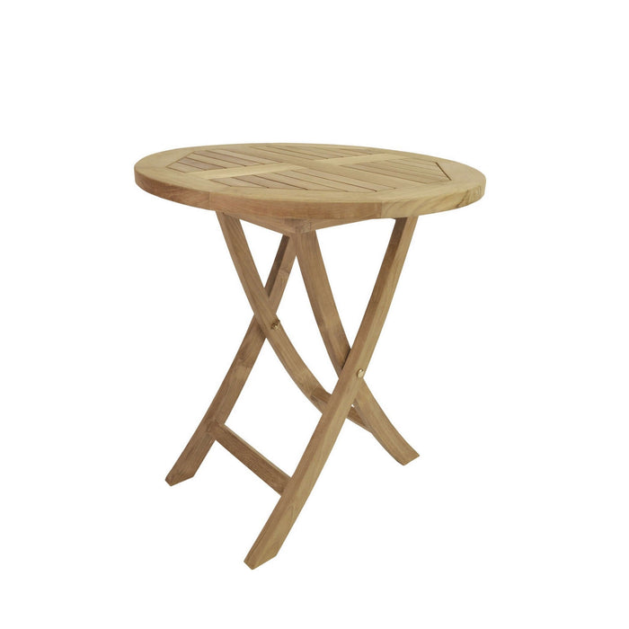 Anderson Teak Bahama 27" Round Bistro Folding Table : TBF-027R