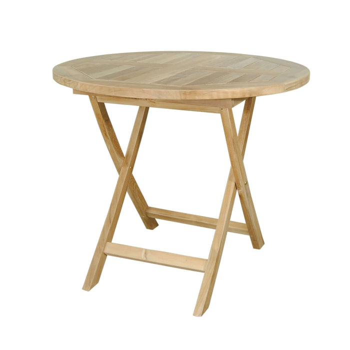 Anderson Teak Windsor 31" Round Picnic Folding Table : TBF-031R