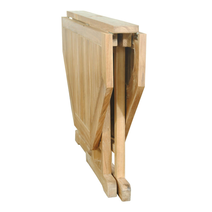 Anderson Teak Butterfly 47" Round Folding Table : TBF-047BR