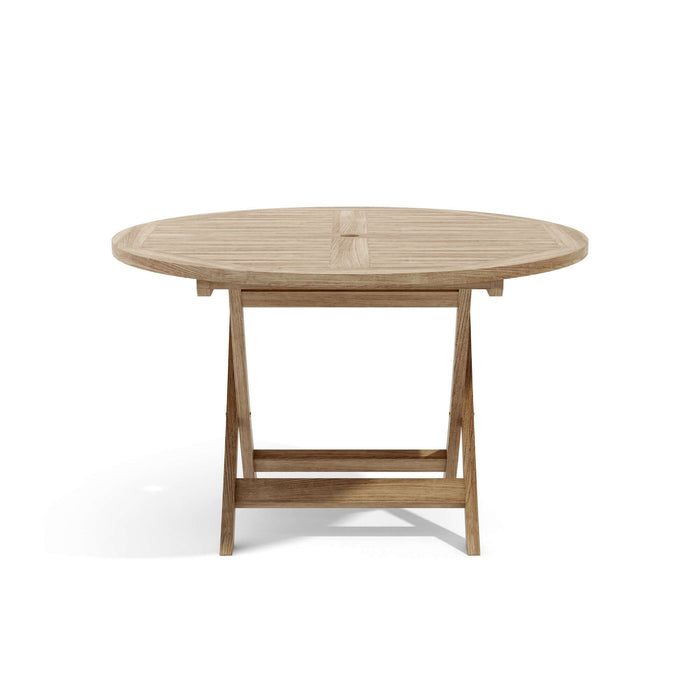 Anderson Teak Bahama 47" Round Folding Table : TBF-047R