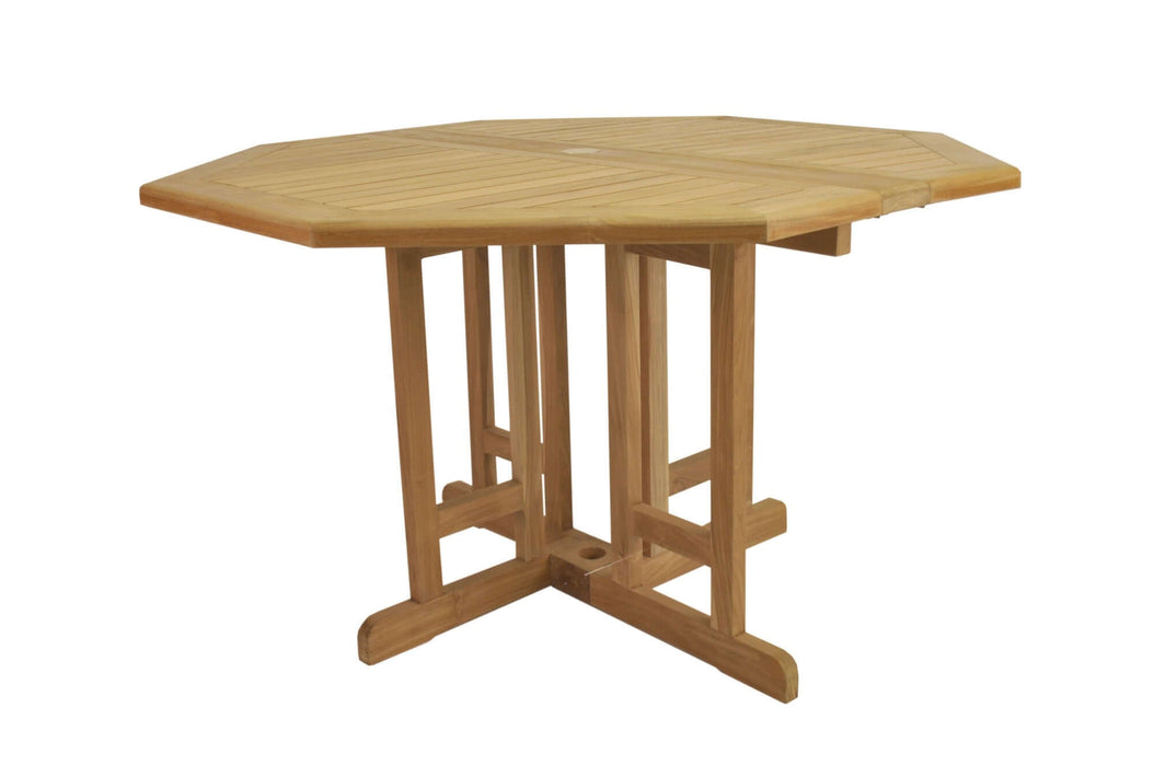 Anderson Teak Butterfly 47" Octagonal Folding Table : TBF-120BO