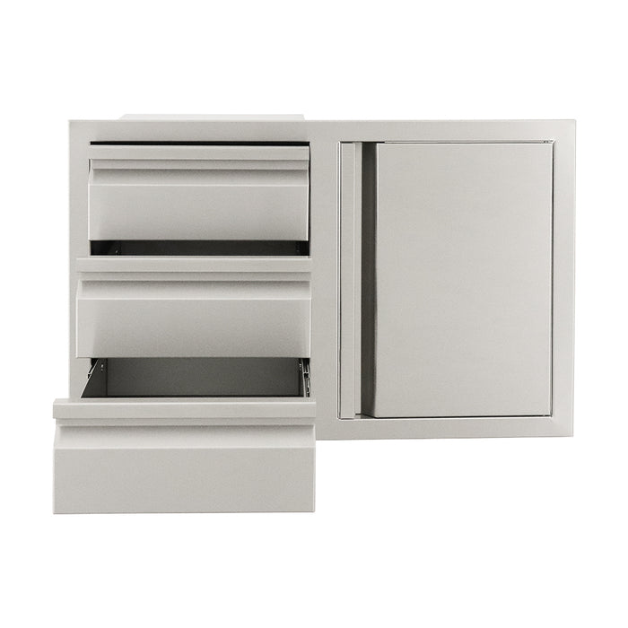 RCS Grills 3 Drawer & Door Combo  Soft Close - VDC2SC