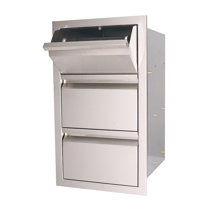 RCS Grills RCS Grills Double Drawer & Paper Towel Holder - VTHC1