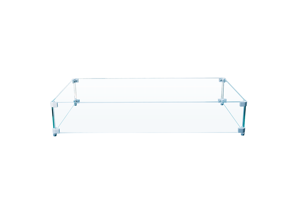 Firegear square tempered glass wind guard