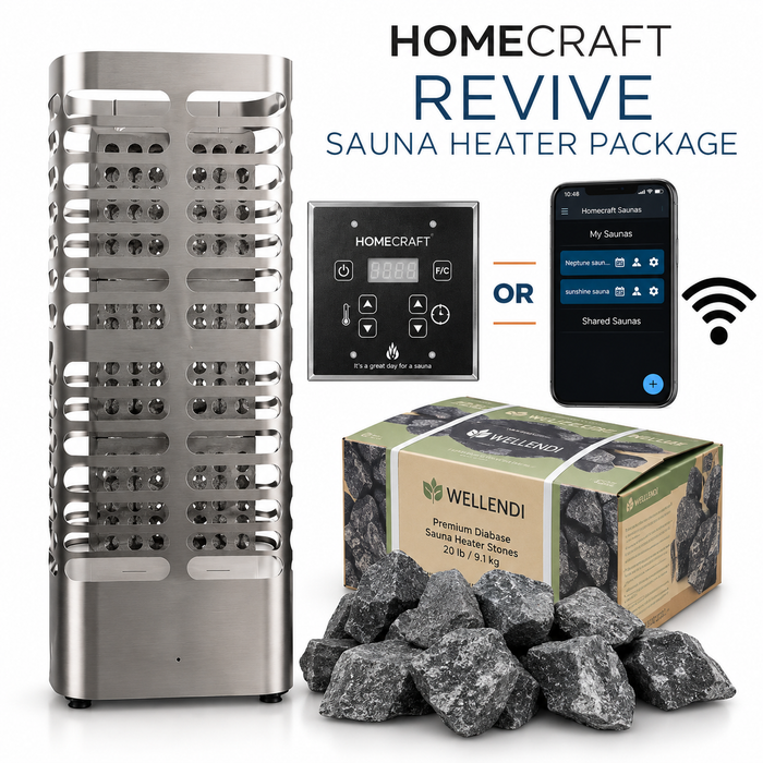 Homecraft Revive Electric Sauna Heater Package