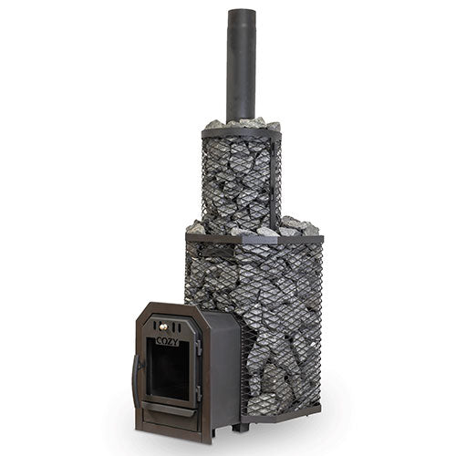 Cozy Heat Through-Wall Wood-Burning Sauna Stove
