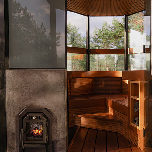 Cozy Heat SW Through-Wall Wood-Burning Sauna Stove