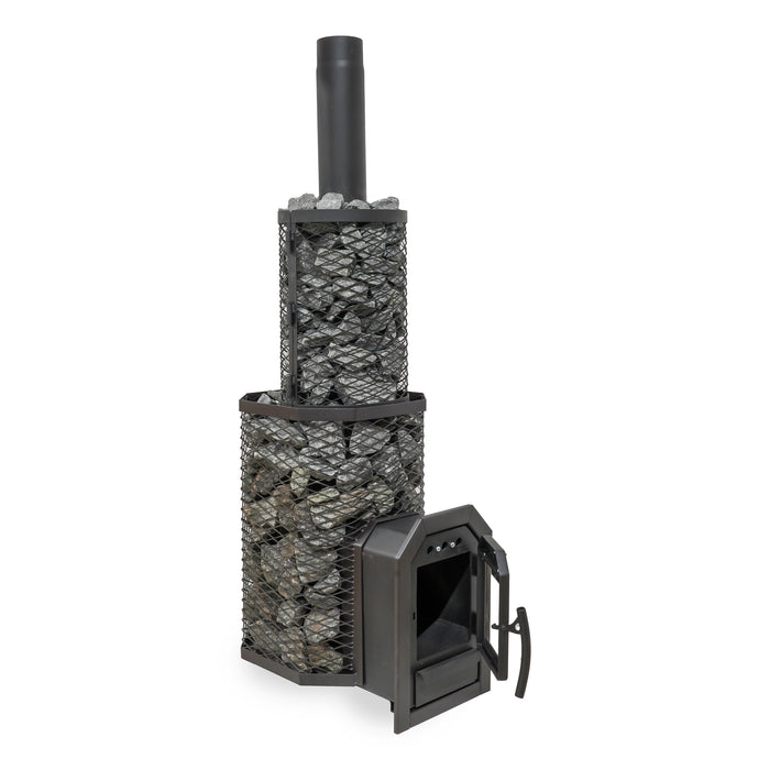 Cozy Heat Through-Wall Wood-Burning Sauna Stove