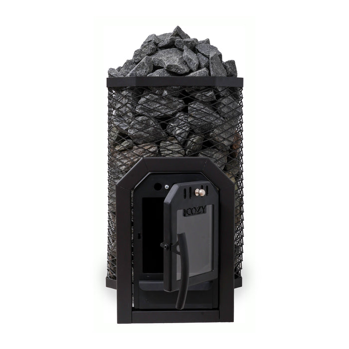 Cozy Heat Through-Wall Wood-Burning Sauna Stove