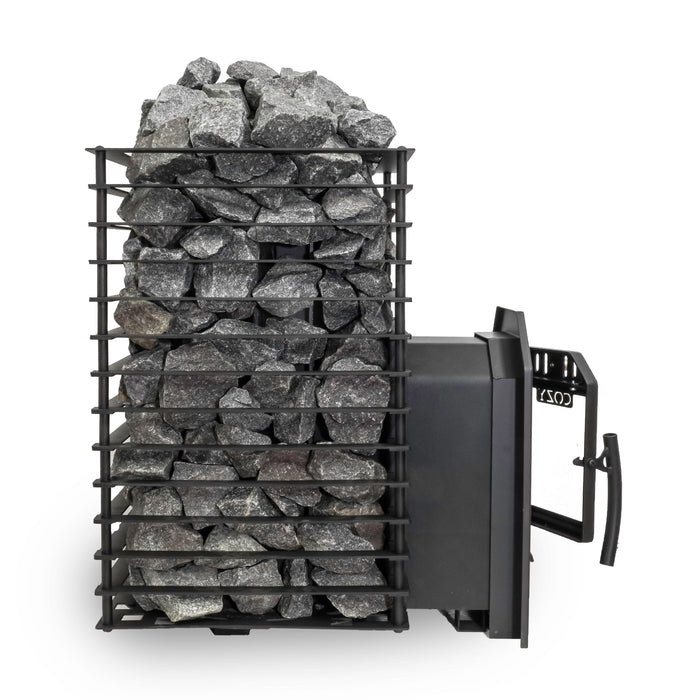 Cozy Heat Quattro Through-Wall Wood-Burning Sauna Stove