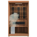 Finnmark FD-4 Trinity sauna interior with traditional heater