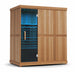Finnmark FD-3 sauna with blue chromotherapy lighting