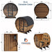 Finnmark FD-6 barrel sauna dimensions