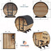 Finnmark FD-7 barrel sauna dimensions