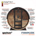 Finnmark FD-7 barrel sauna features