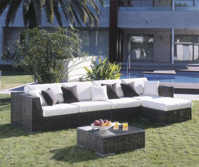 Panama Jack Atlantis 6-Piece Sectional Set Deep Seating Group : 903-1321-JBP-6SEC