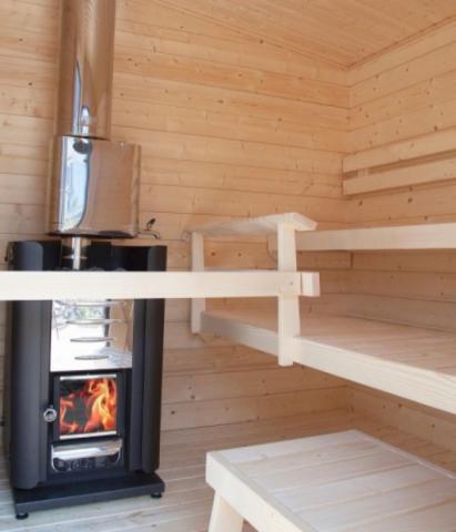 Harvia M3 16.5kW Wood-Burning Sauna Stove Package - Stainless Chimney - M3-PKG-SS - WL450