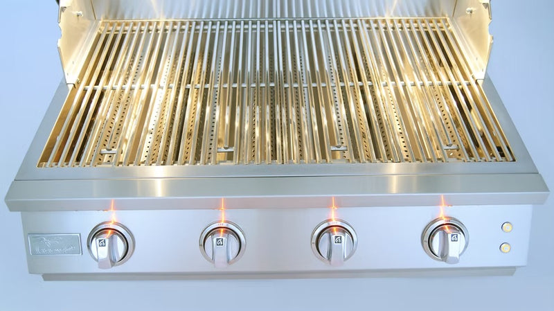 Kokomo Elite grill burner and flame tamer detail