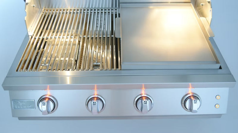 Kokomo Elite grill stainless steel burner detail